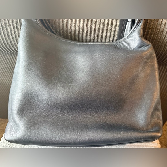 VTG Coach Legacy Charcoal Leather Shoulder Bag with Silver Hardware D1D-9058 - Picture 5 of 16